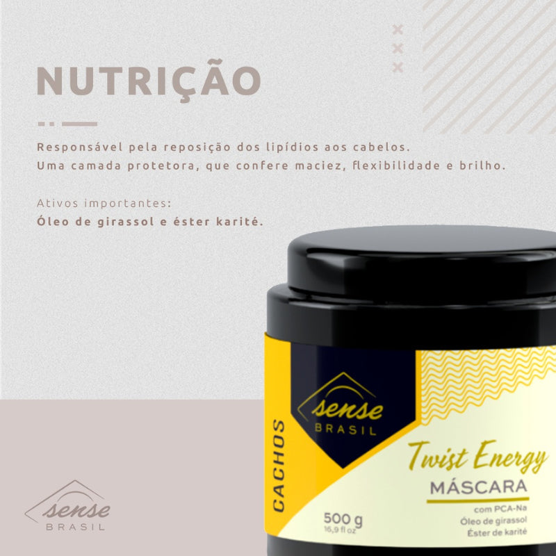 Mascara Nutriçao Twist Energy - Cachos 500g