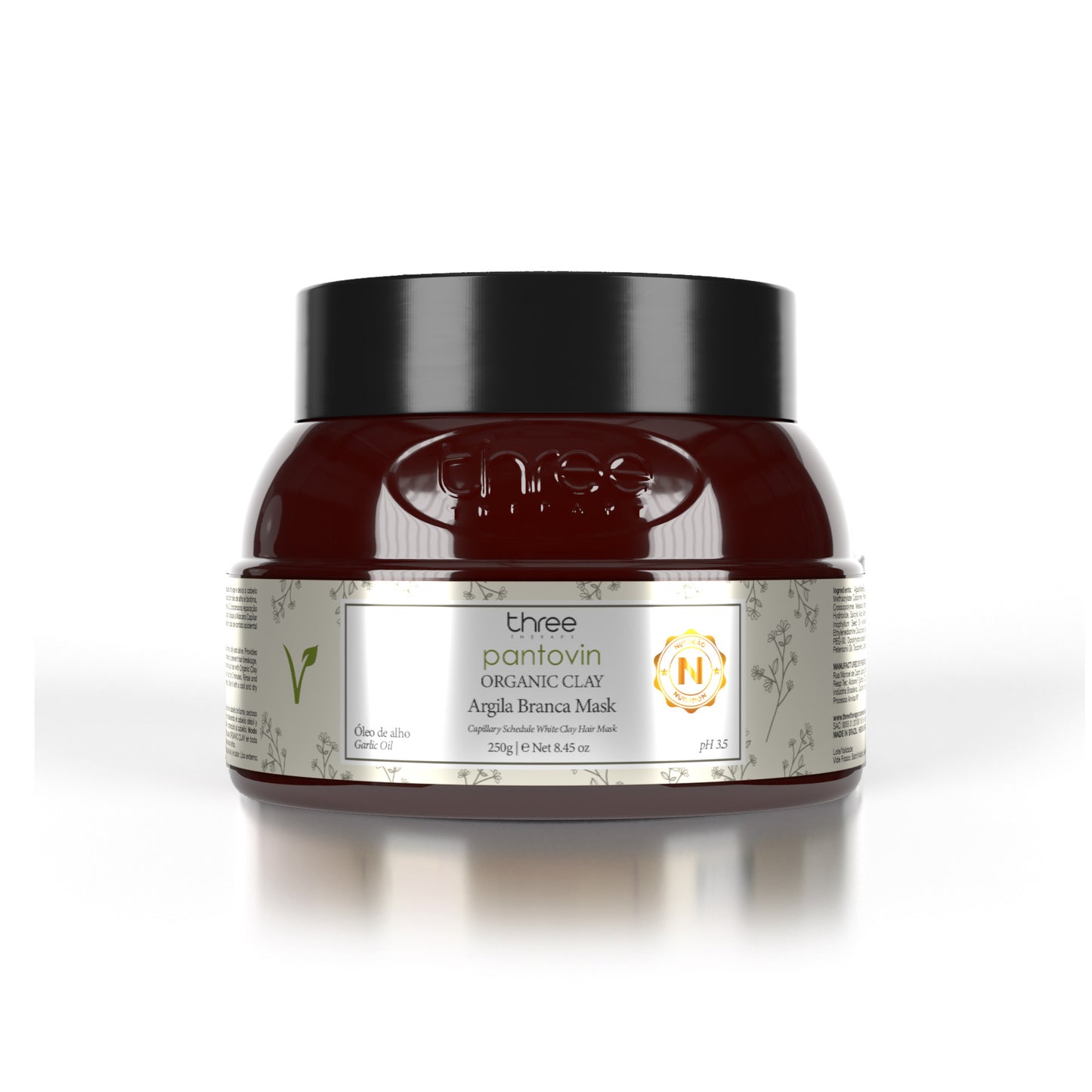 Organic Clay Máscara Nutrição Argila Branca 250