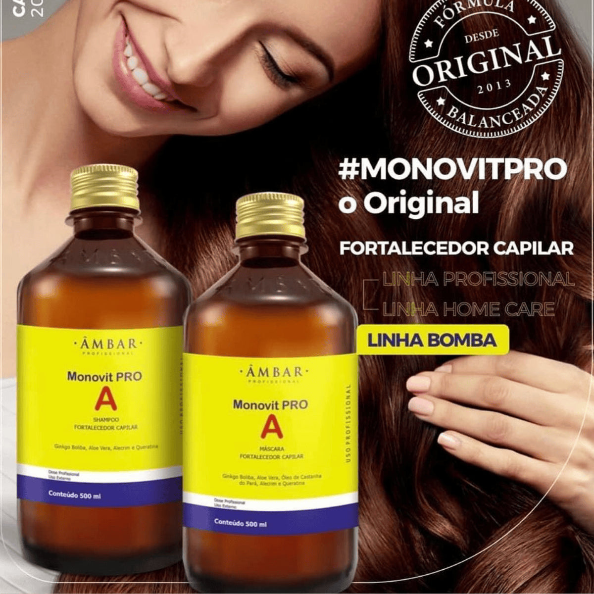 Kit crescimento capilar Monovit Pro A 500ml
