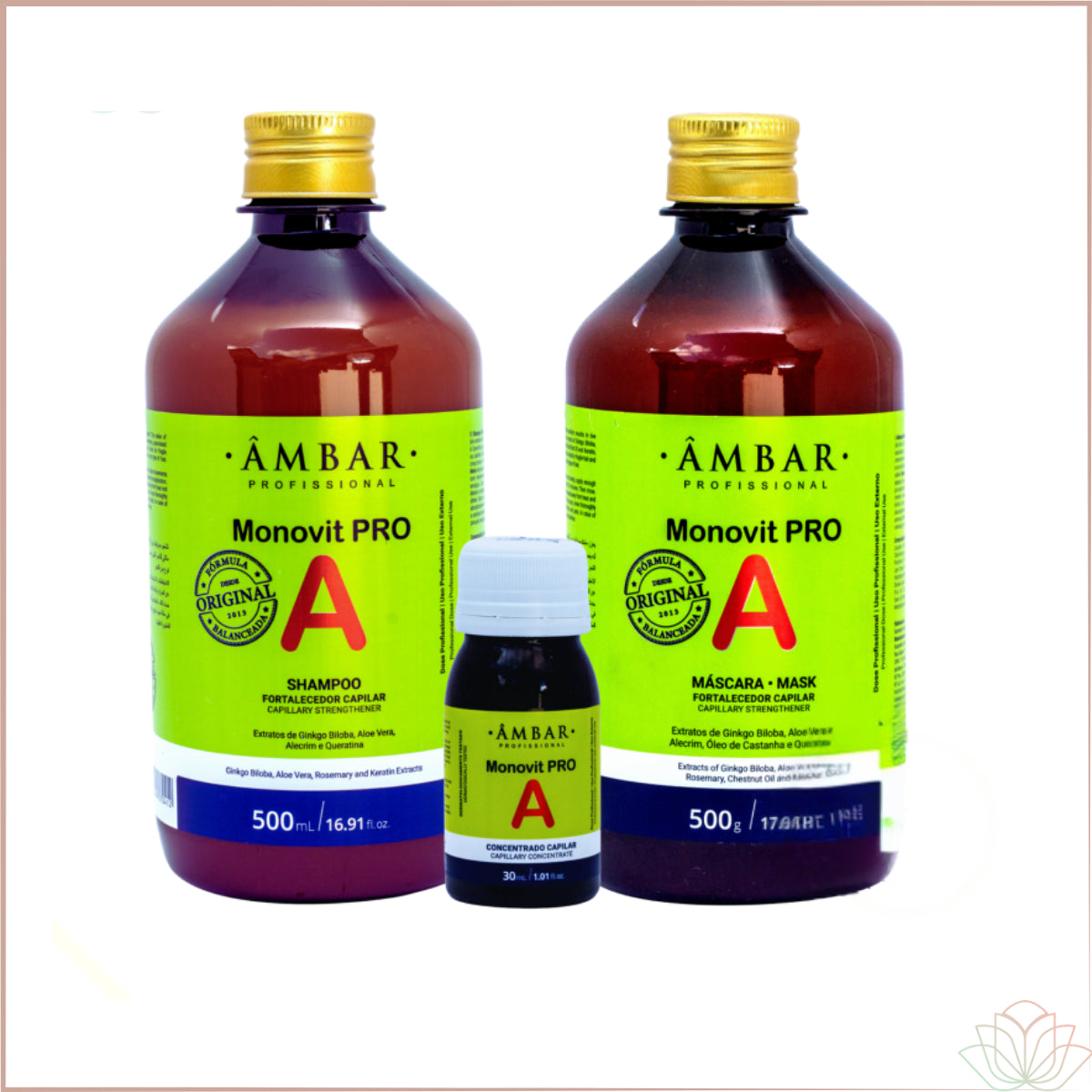 Kit crescimento capilar Monovit Pro A 500ml
