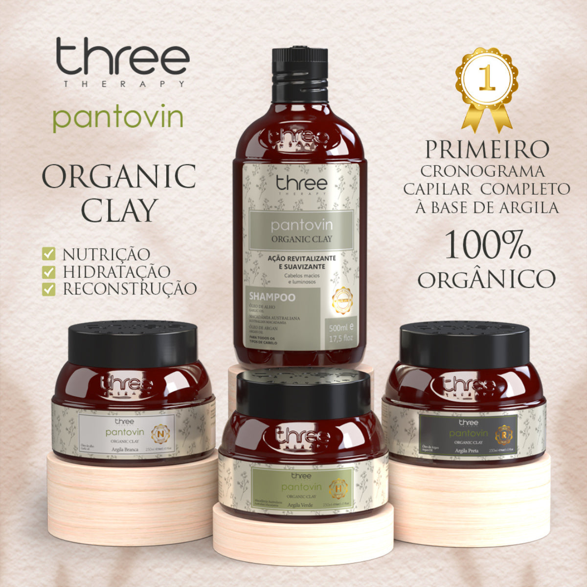 Shampoo Organic Clay 500ml