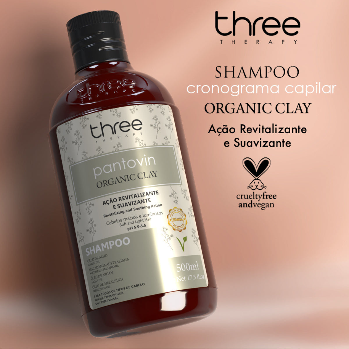 Shampoo Organic Clay 500ml