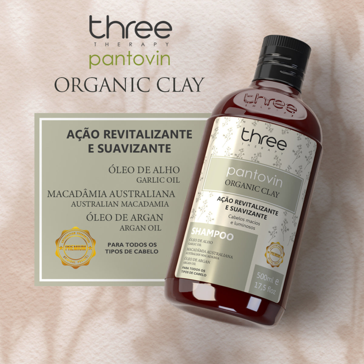 Shampoo Organic Clay 500ml