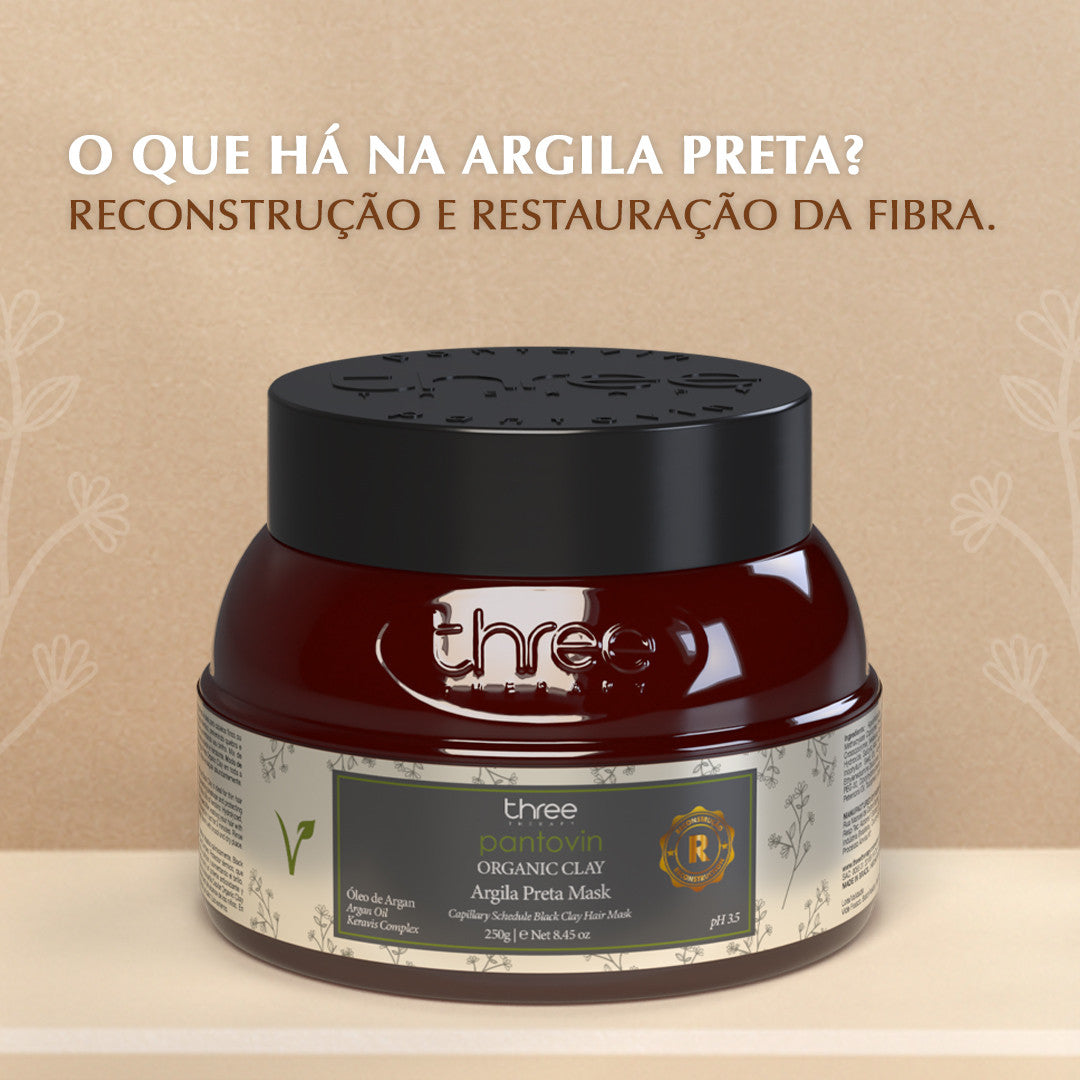 Organic Clay Máscara Nutrição Argila Branca 250