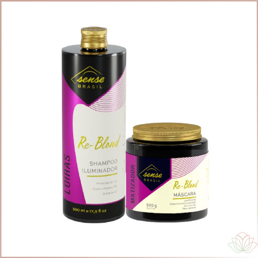 Kit Shampoo e Matizador Iluminador Re-Blond Pro 500g