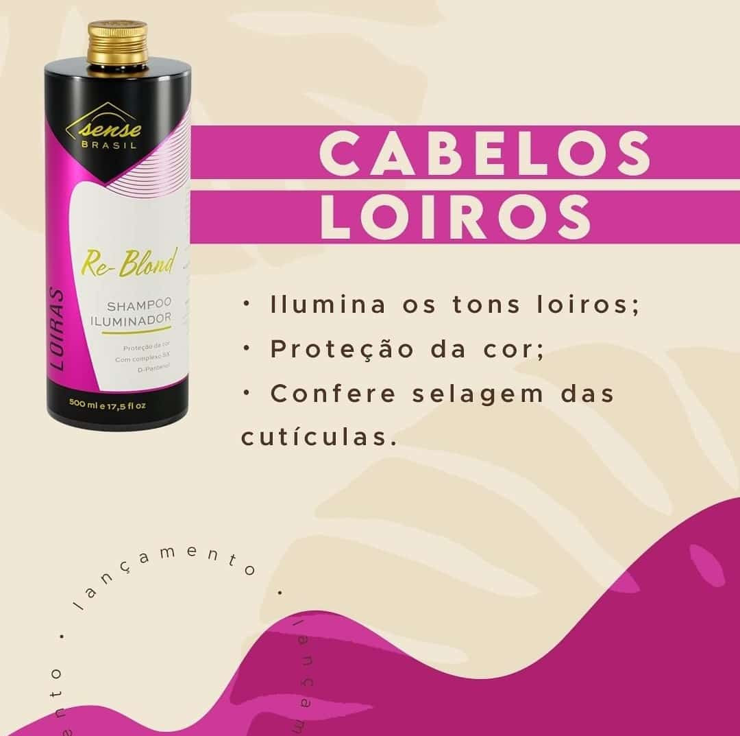 Kit Shampoo e Matizador Iluminador Re-Blond Pro 500g