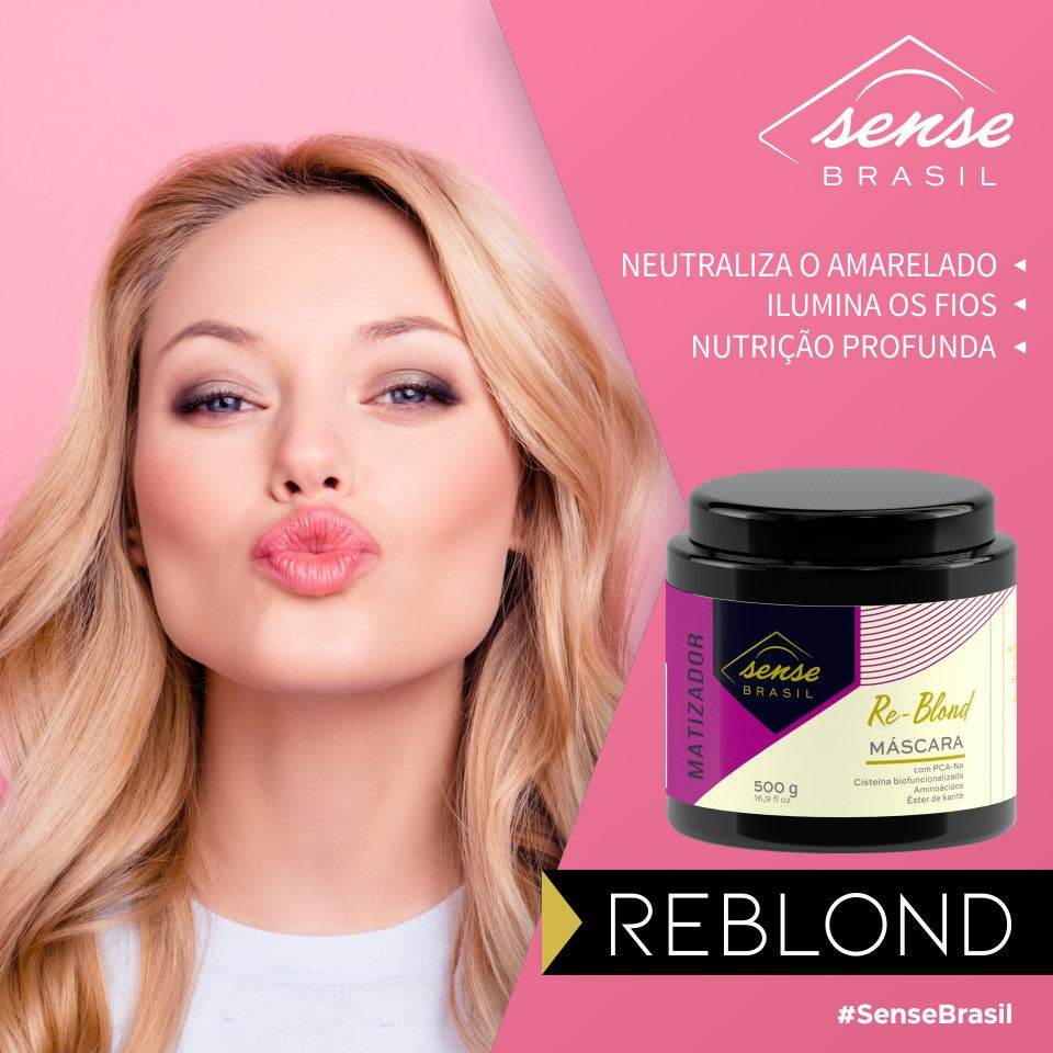Kit Shampoo e Matizador Iluminador Re-Blond Pro 500g