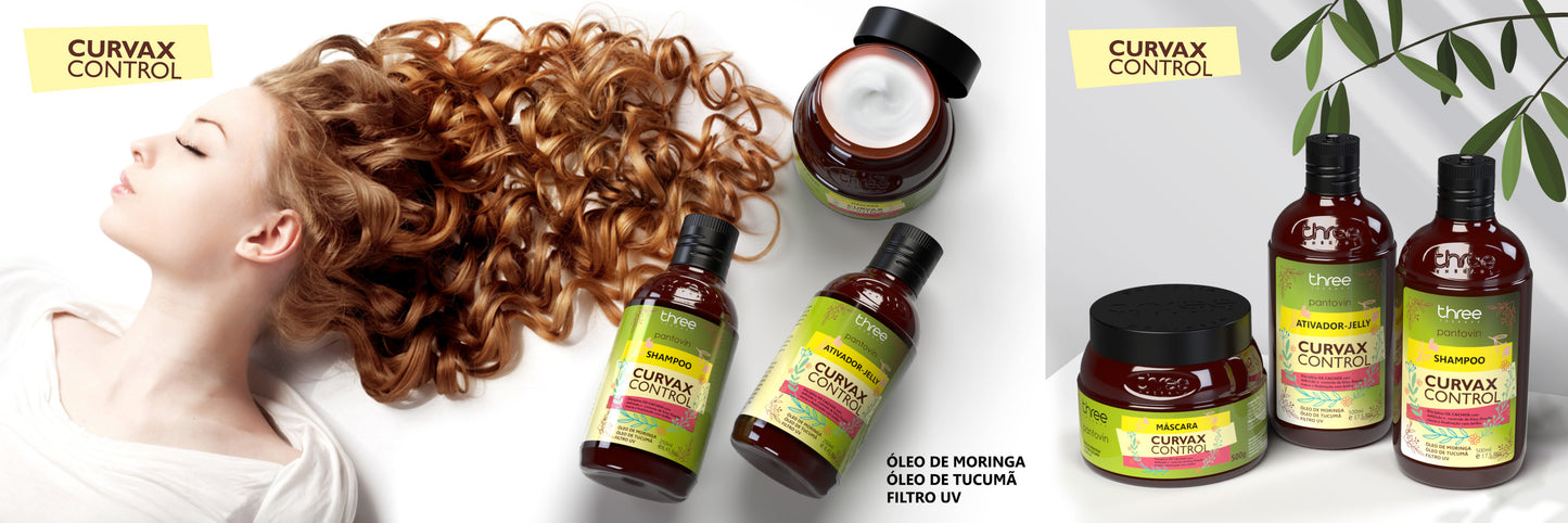 Kit para Cacheados e Crespos Curvax Control