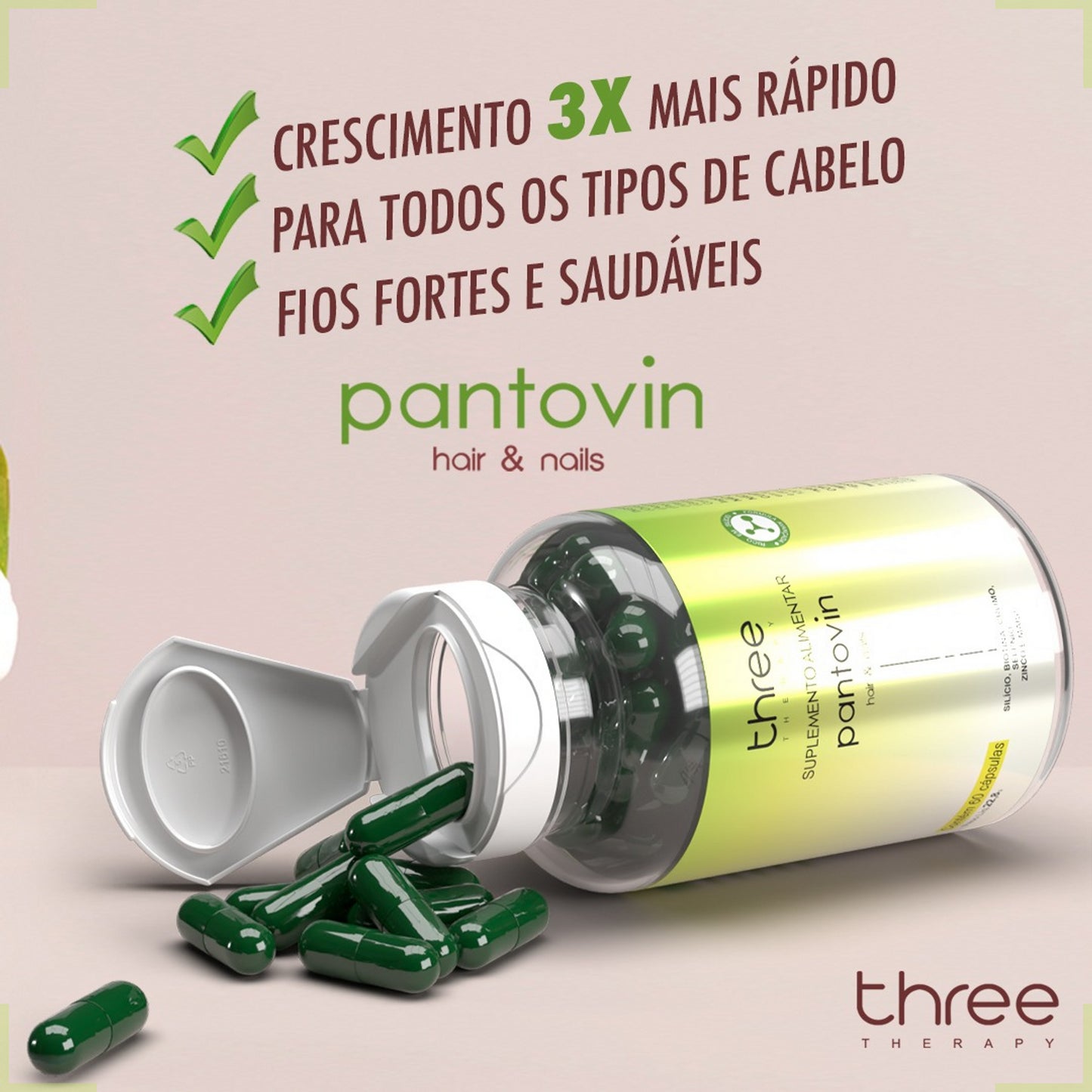 Combo Fortalecimento Linha Completa Pantovin