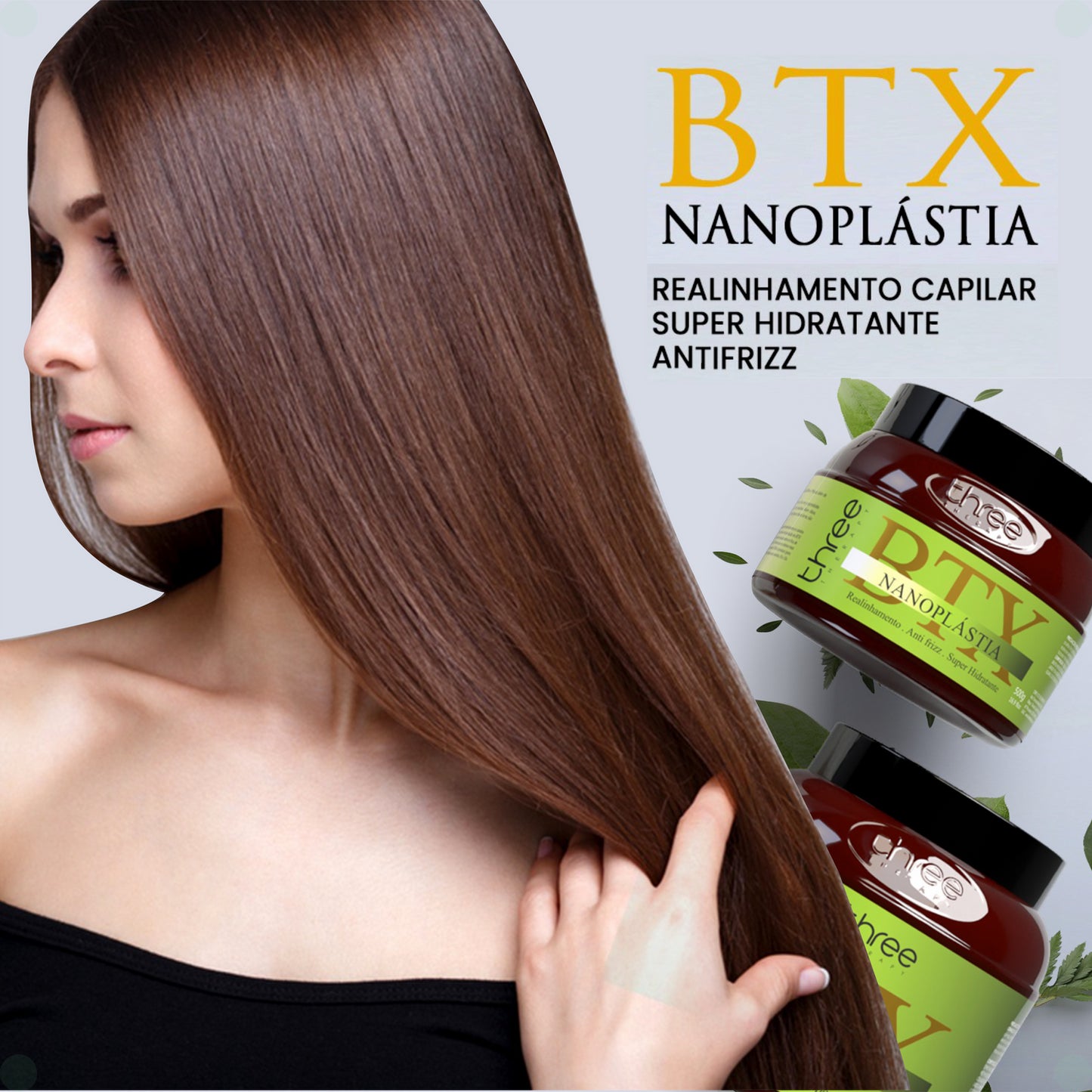 Btx Capilar Orgânico e Sem Formol Three Therapy