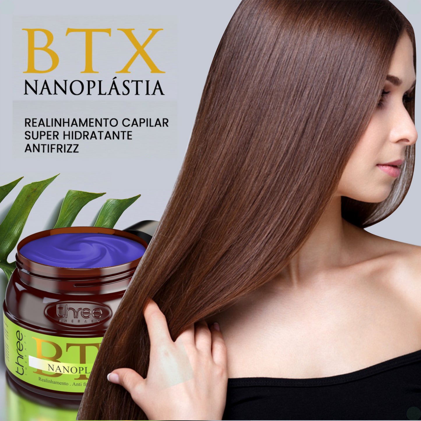 Btx Capilar Orgânico e Sem Formol Three Therapy