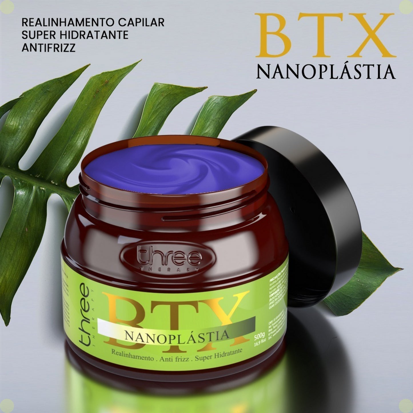 Btx Capilar Orgânico e Sem Formol Three Therapy