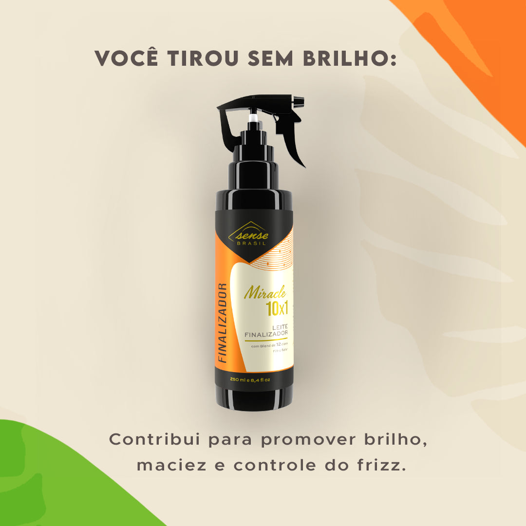 Finalizador Com proteção Térmica e UV Miracle 10x1 250ml