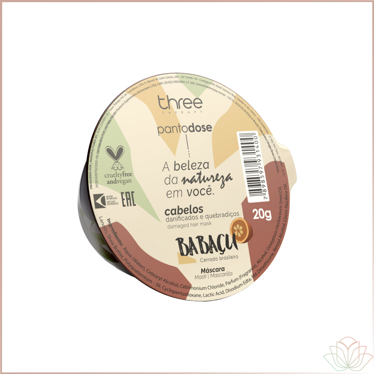 Pantodose Hidratação com Babaçu 20g 1Unidade