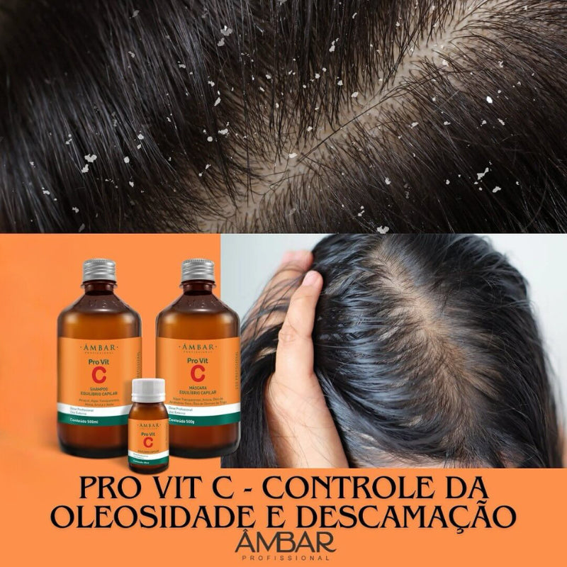 Kit Pro Vit C Âmbar Equilíbrio Capilar