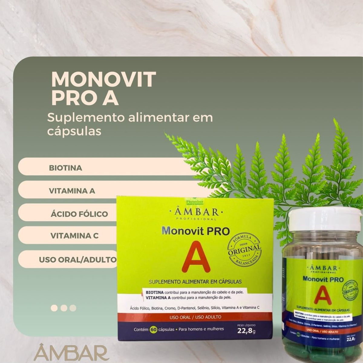Monovit Pro A - Cápsulas Fortalecedora Suplemento