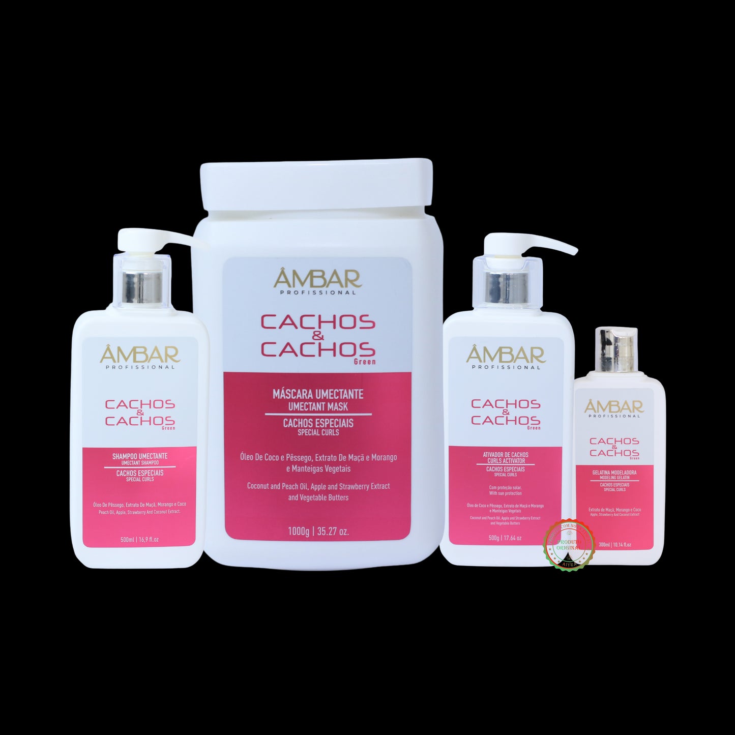 Combo Profissional Cachos e Cachos Ambar