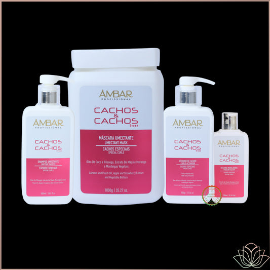 Combo Profissional Cachos e Cachos Ambar