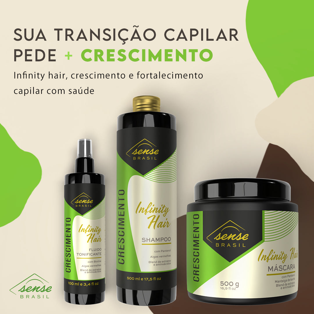 Kit Crescimento Capilar Infinity Hair + Fluido 500g