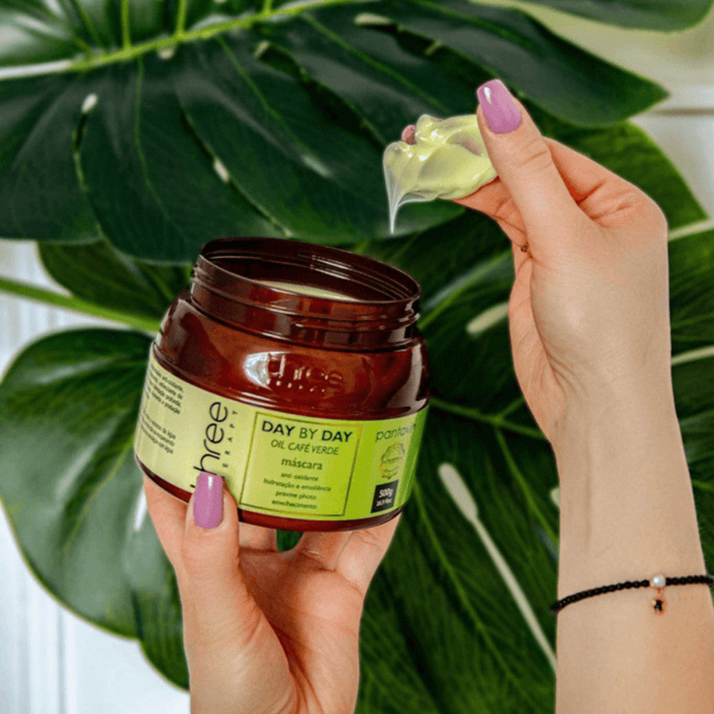 Máscara Day By Day Café Verde 500g - Shampoo Day By Day 500g