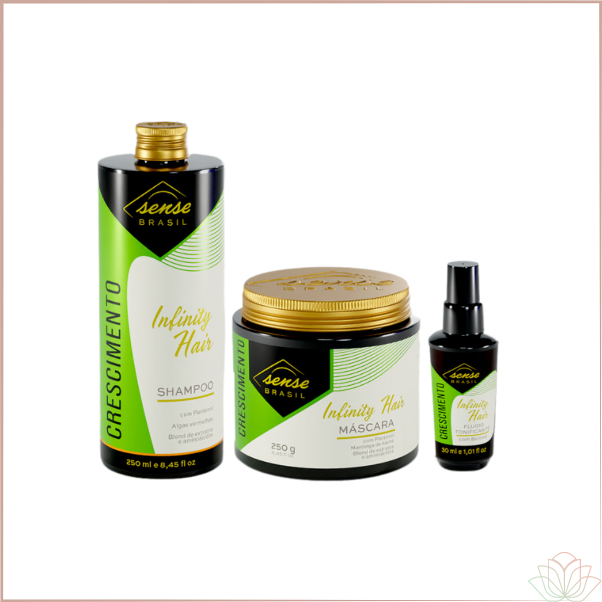 Kit Crescimento Capilar Infinity Hair + Fluido 250g