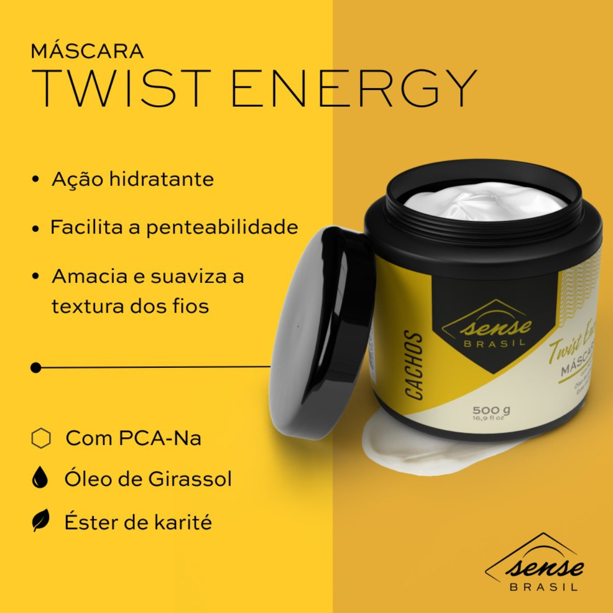 Mascara Nutriçao Twist Energy - Cachos 500g
