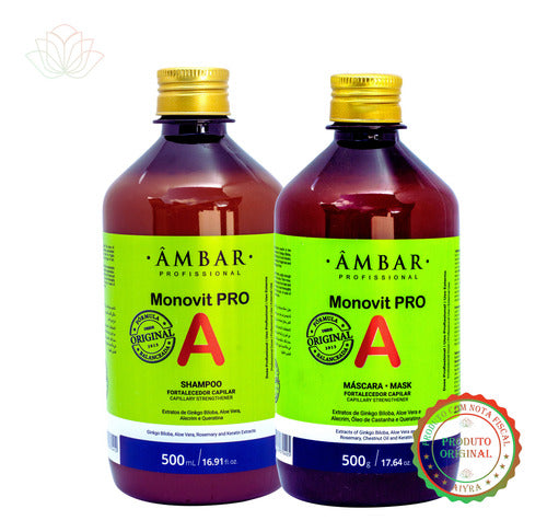 Shampoo E Mascara Monovit Pro A Para Crescimento Fortalecimento Do Cabelo