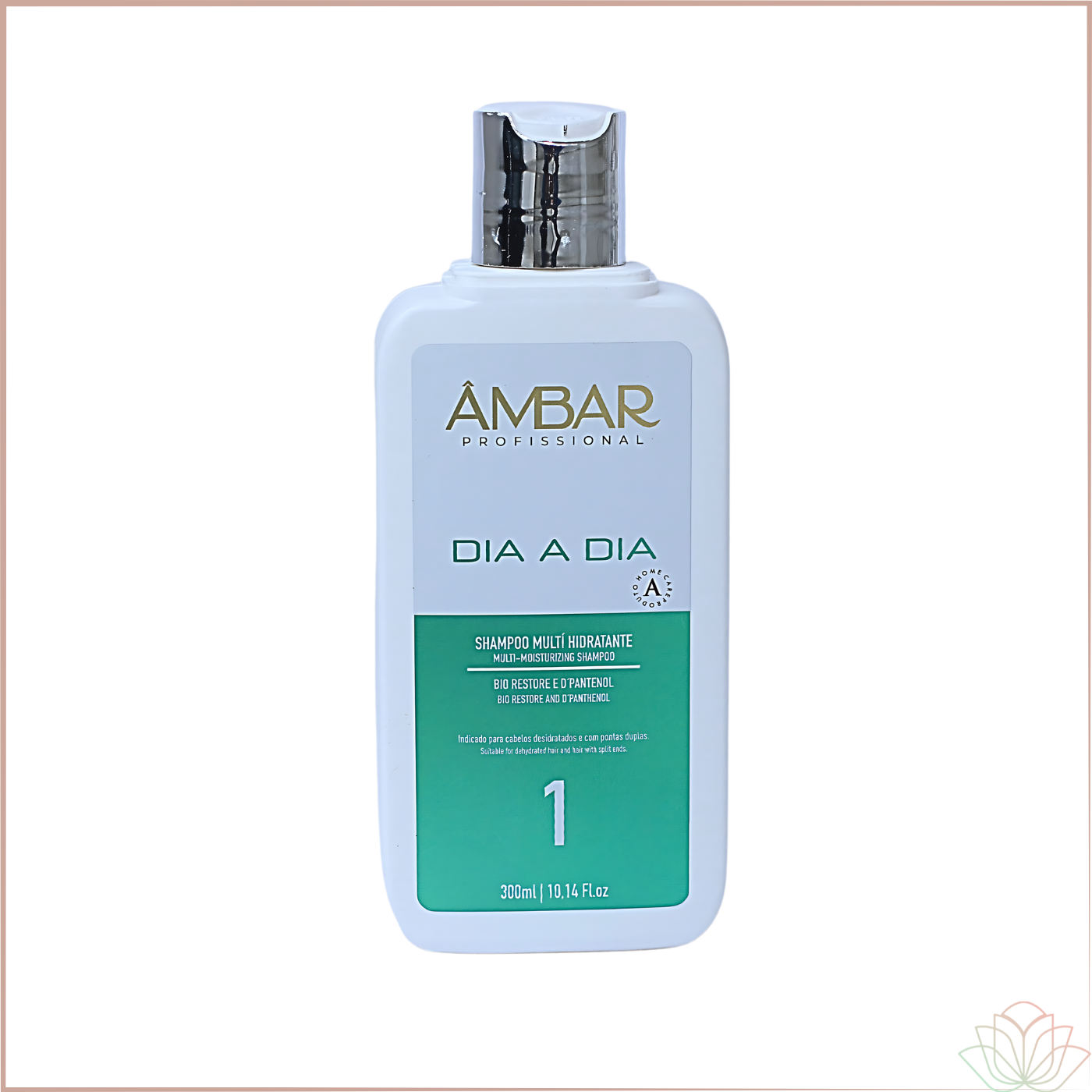 Kit Ambar Profissional Dia a Dia Hidratação Equilíbrio hídrico dos fios, trazendo suavidade, leveza e brilho.