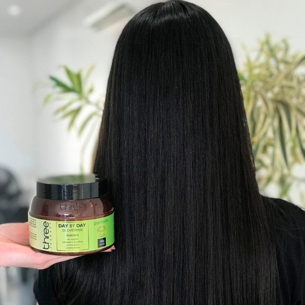Máscara Day By Day Café Verde 500g - Shampoo Day By Day 500g