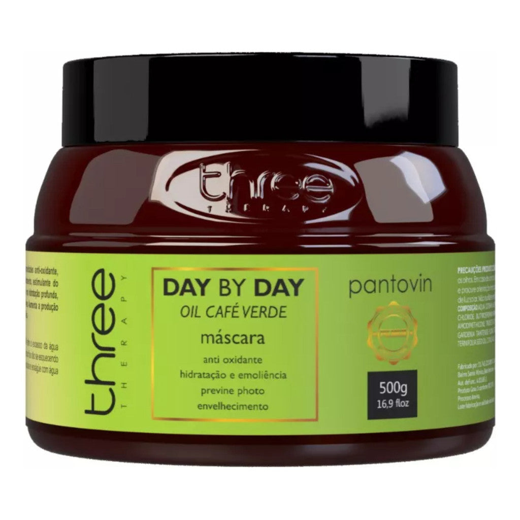 Máscara Day By Day Café Verde 500g - Shampoo Day By Day 500g