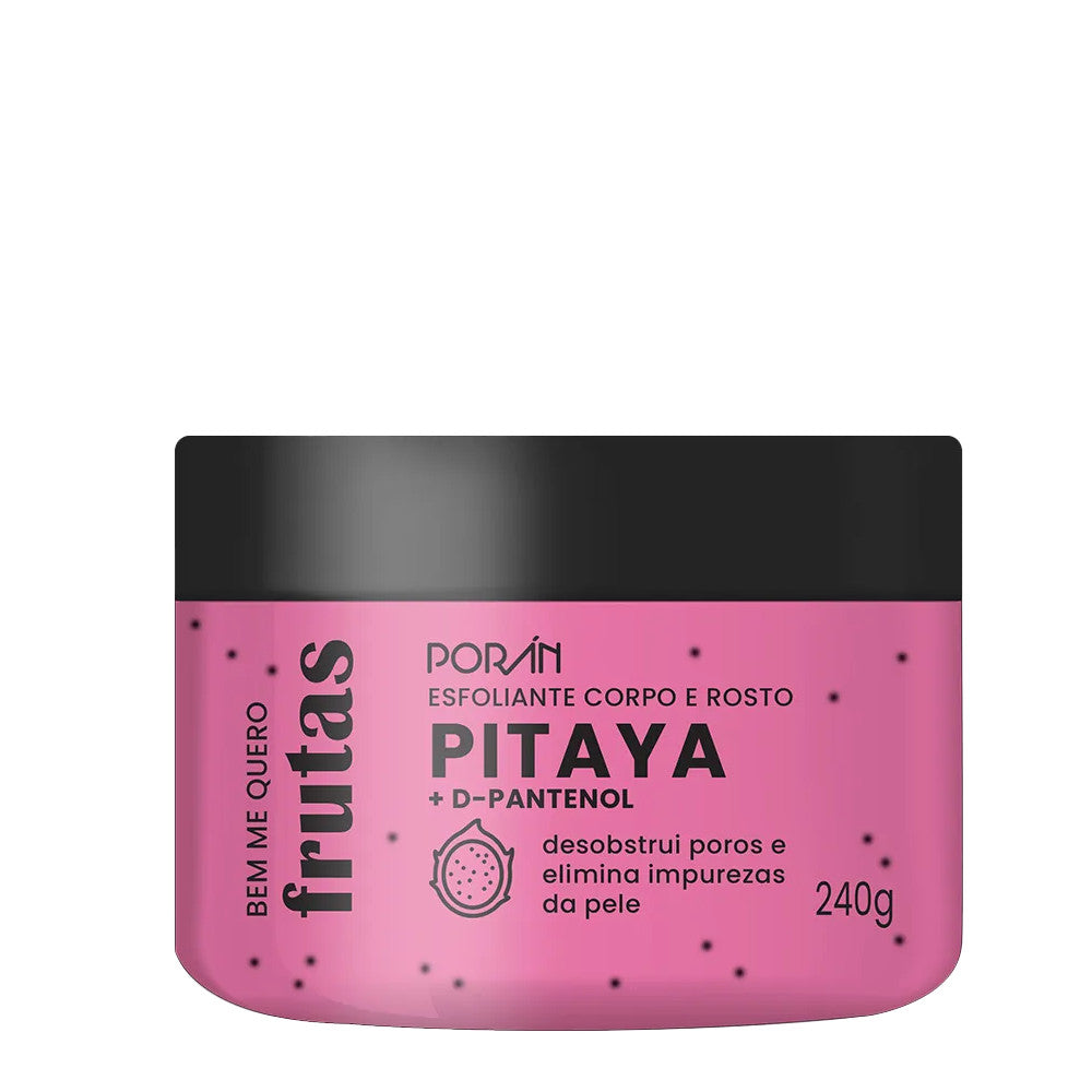 Kit Completo Pitaya Corpo Hidratante Body Splash Esfoliante Sabonete Porán